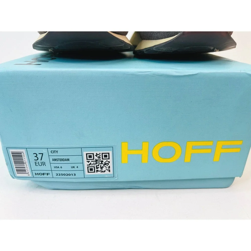 HOFF City Amsterdam Sneakers Brown Blue Suede Low Top Trainers Womens Size‎ 6